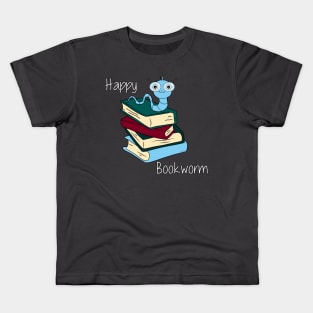 Happy Bookworm_1 Kids T-Shirt